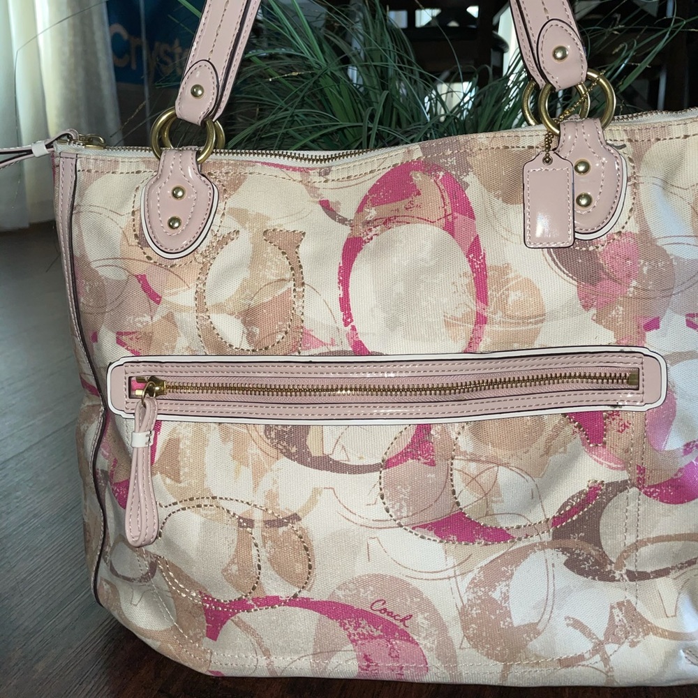 Pink coach bag